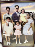 Wood Frame 27” Thailand King With Family