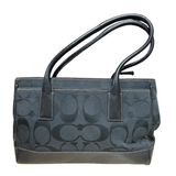 Coach Black Colour Fabric Shoulder Bag