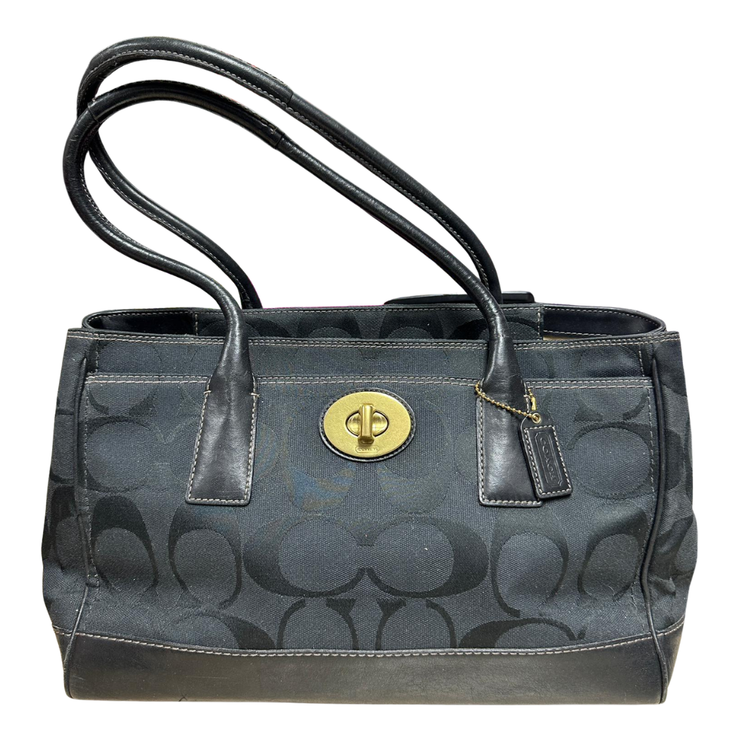 Coach Black Colour Fabric Shoulder Bag Main image