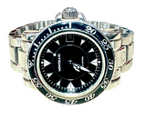 Mont Blanc Black Dial Quartz Stainless Steel Midsize Watch