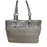 Coach Grey Colour Leather Shoulder Bag