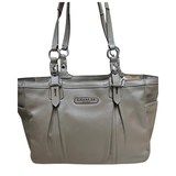 Coach Grey Colour Leather Shoulder Bag