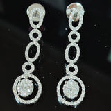 Diamond Earrings Pair 750WG D10/DIA/6.5GM