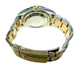 Rolex 116263 Automatic Turn-O-Graph Grey Dial Half Gold Bracelet Men Watch