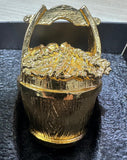 Risis Small Bucket Golden Colour Display Ornament