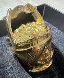 Risis Small Bucket Golden Colour Display Ornament