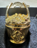 Risis Small Bucket Golden Colour Display Ornament