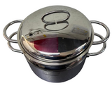 Wonderway Stainless Steel 2 Tier Medium Size Cooking Pot