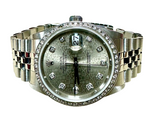 Rolex 16234 Automatic Diamond Silver Dial Stainless Steel Bracelet Men Watch