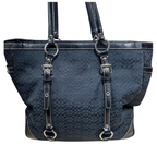 Coach Black Colour Canvas Shoulder Bag
