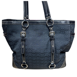 Coach Black Colour Canvas Shoulder Bag