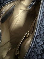 Coach Black Colour Canvas Shoulder Bag