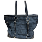 Coach Black Colour Canvas Shoulder Bag