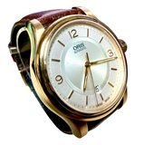 Oris 7594-48 Automatic 42mm White Dial Strap Men Watch