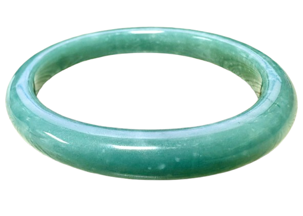 Jade Bangle Dark Green Medium Size