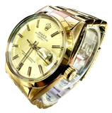Rolex 15505 Automatic Stainless Steel Casing Yellow Gold Plated Bracelet Men Watch