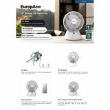 Europace EDF5631D 6" Deluxe Desk Fan