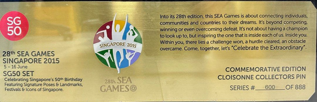 SG50 Sea Game Singapore Sea Collection Pin Set Frame