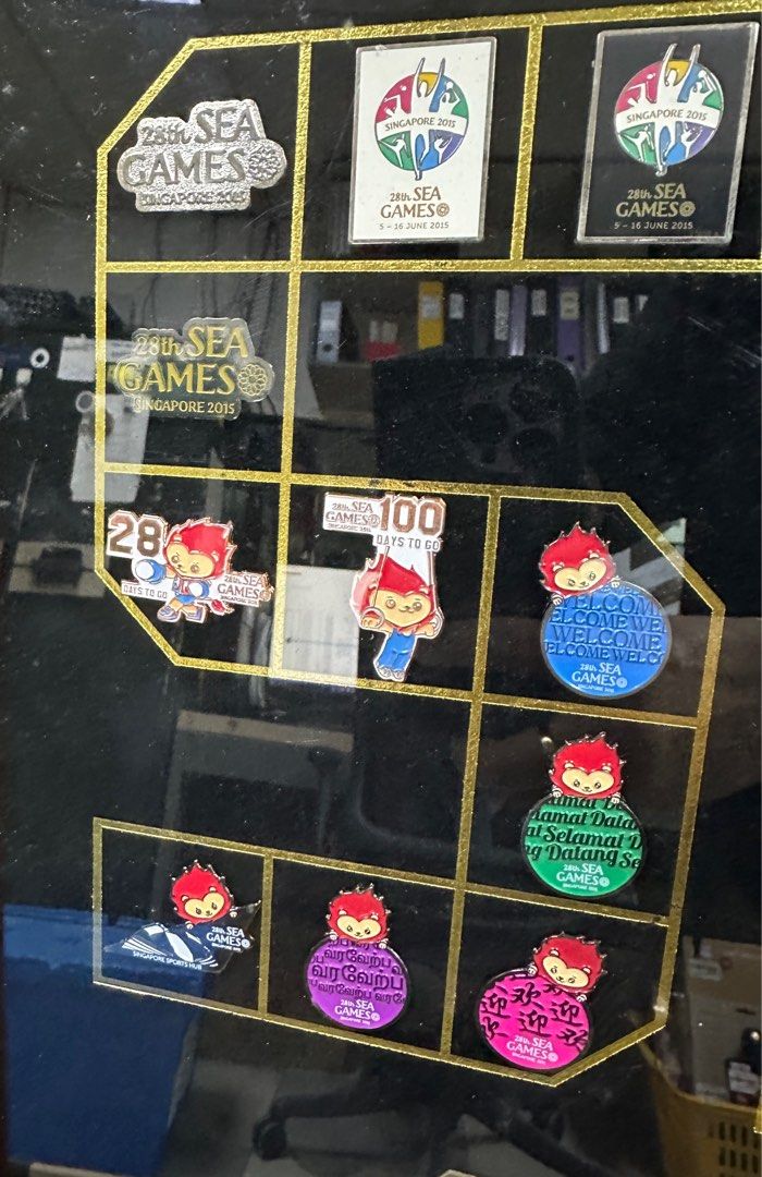 SG50 Sea Game Singapore Sea Collection Pin Set Frame Secondary image