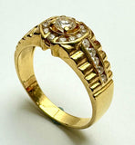 850 Yellow Gold Diamond Men Ring