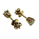18K Yellow Gold 0.60 Carats Diamond Earring