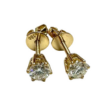 18K Yellow Gold 0.60 Carats Diamond Earring