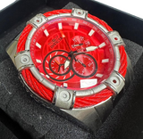 Invicta Bolt Quartz Red Colour Dial Bracelet Men Watch