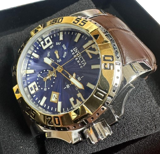 Invicta Excursion Blue Colour Dial Quartz Strap Men Watch Secondary image