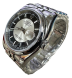 Rolex 116200 Automatic Tuxedo Silver Black Dial Stainless Steel Bracelet Men Watch