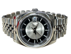 Rolex 116200 Automatic Tuxedo Silver Black Dial Stainless Steel Bracelet Men Watch