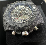 Invicta Cobra Design Black Colour Silver Dial Quartz Men Bracelet Watch