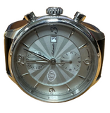 Aurora Penne AW01-EL Automatic Chronograph White Dial PVC Strap Men Watch