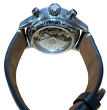 Aurora Penne AW01-EL Automatic Chronograph White Dial PVC Strap Men Watch