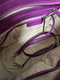 Michael Kors Purple Colour Leather Tote Bag