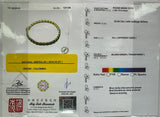 18K Yellow Gold Emerald Diamond Bracelet (Cert)
