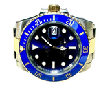 Rolex 116613LB 40mm Submariner Date Bluesy Blue Dial Automatic Half Gold Bracelet Men Watch