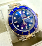 Rolex 116613LB 40mm Submariner Date Bluesy Blue Dial Automatic Half Gold Bracelet Men Watch