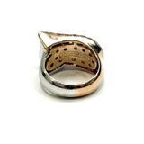 La Nouvelle Bague, 18KWG/RG Pink Sapphire & Diamond Ring