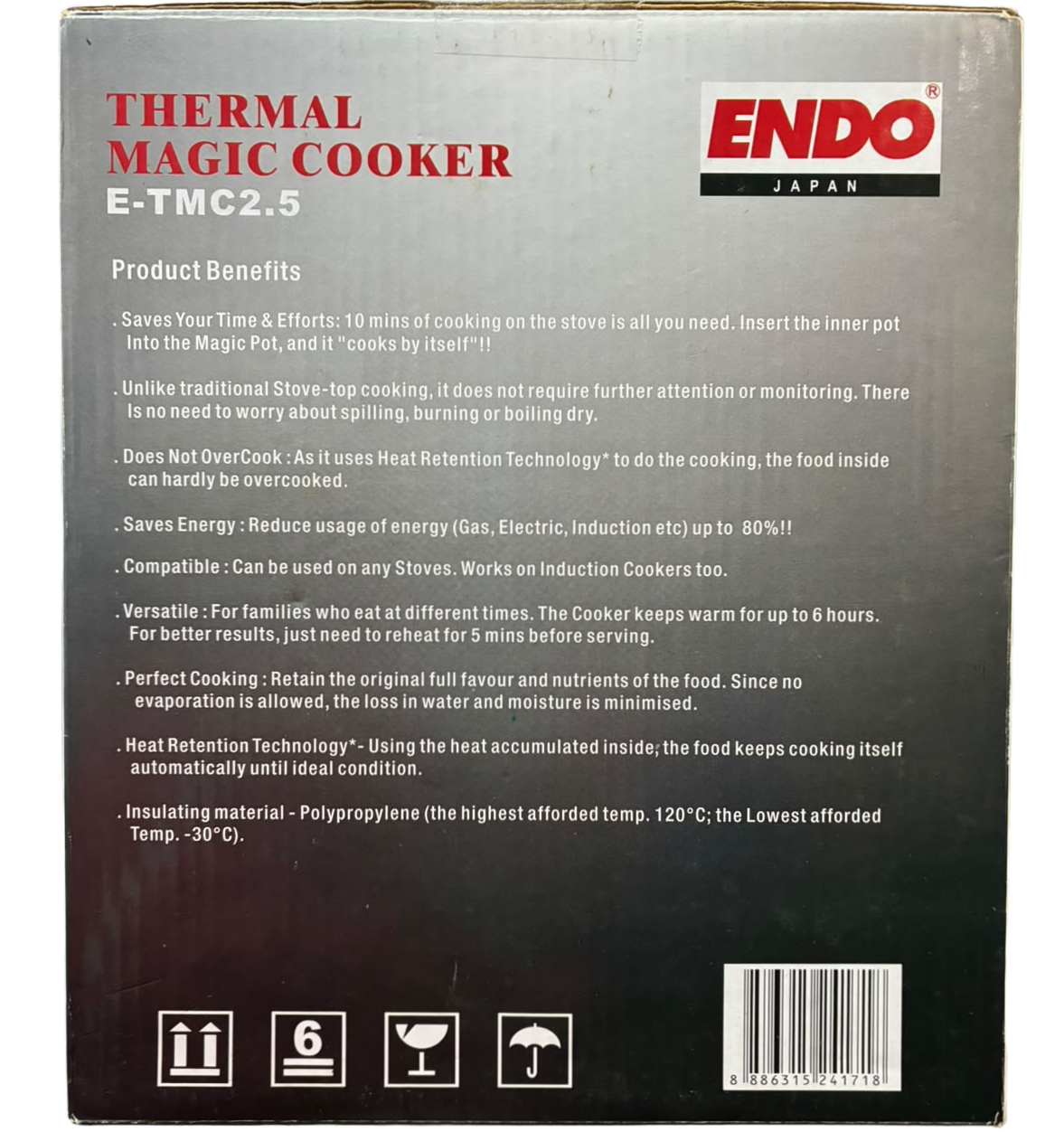 Endo ETMC2.5 2.5L Thermal Magic Cooker