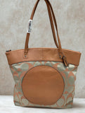Coach 18335 Laura Signature Tote Bag Peach