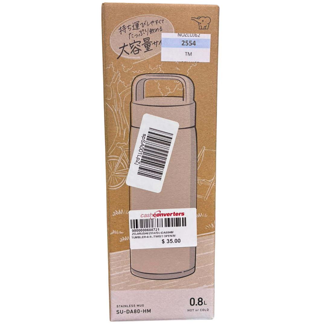 Zojirushi SUDA80HM TwistOpen Carry Tumbler 800mL Mineral Gray Secondary image