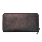 Coach C4452 Long Zip Around Wallet Signature Canvas