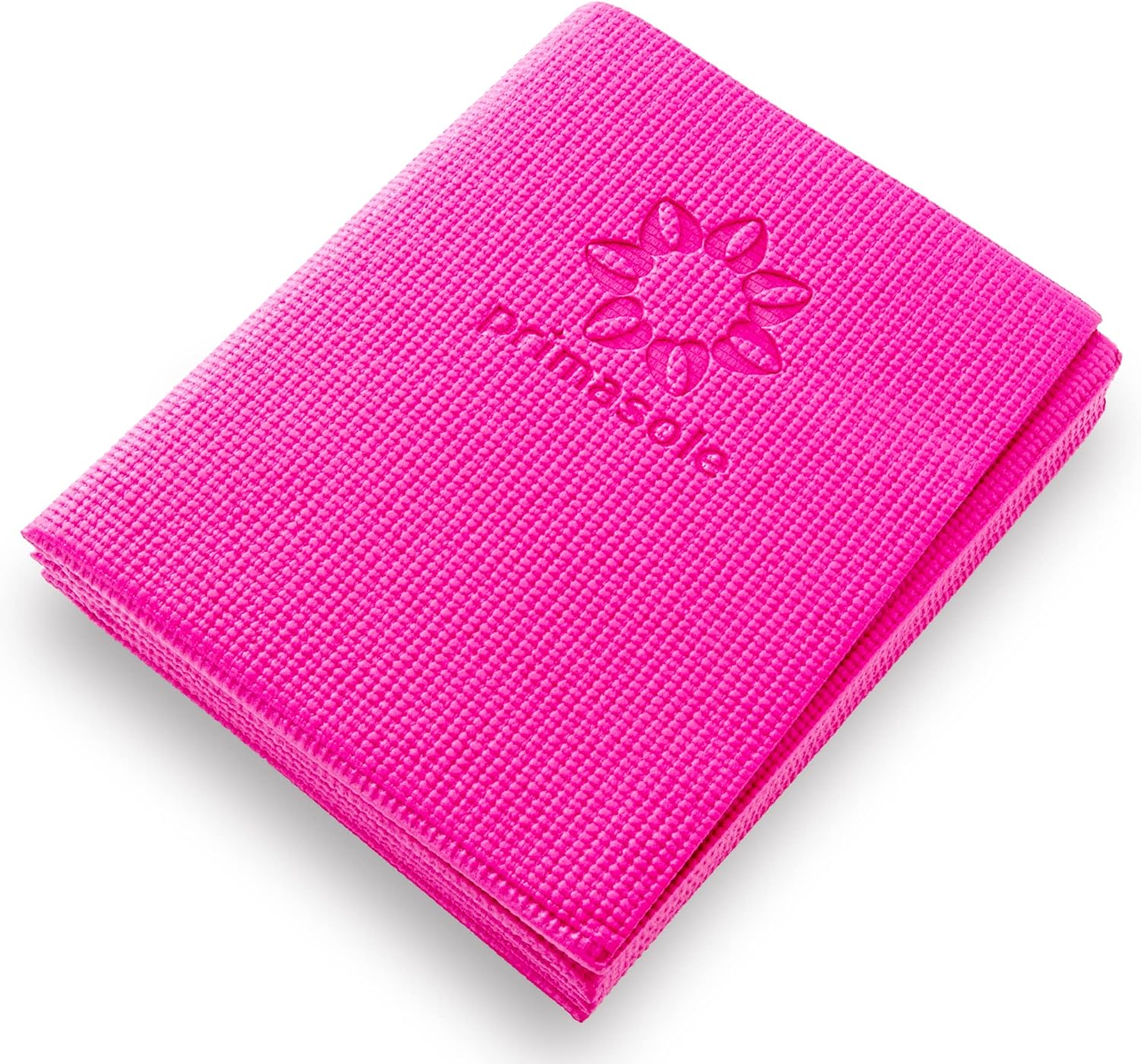 Primasole Folding Yoga Travel Pilates Mat Foldable Easy To Carry 4mm Azalea Pink Main image