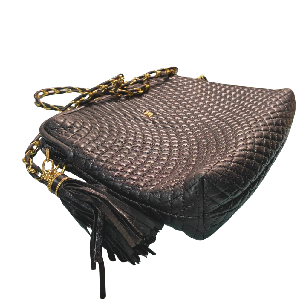 Bally Black Quilted Leather Shoulder Bag