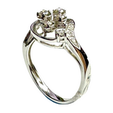 750 White Gold Diamond Lady Ring