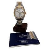 CYMA 02-0557 Day Date Automatic Gold Plated Watch, 43mm