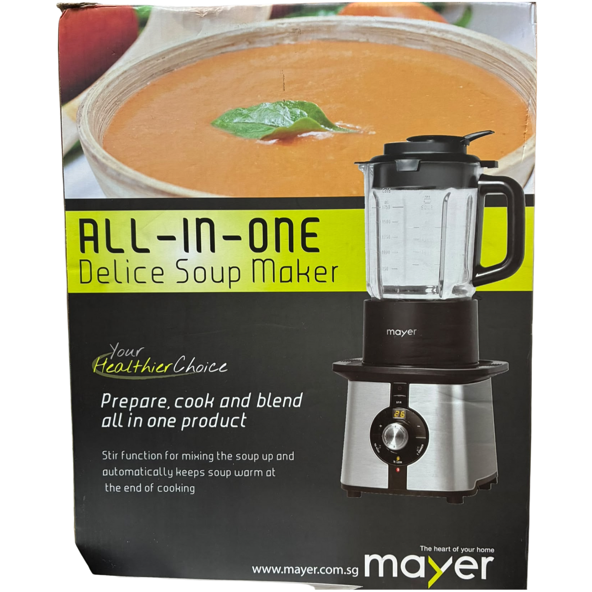 Mayer MMSM175 AllinOne Food Processor Soup Maker Blender