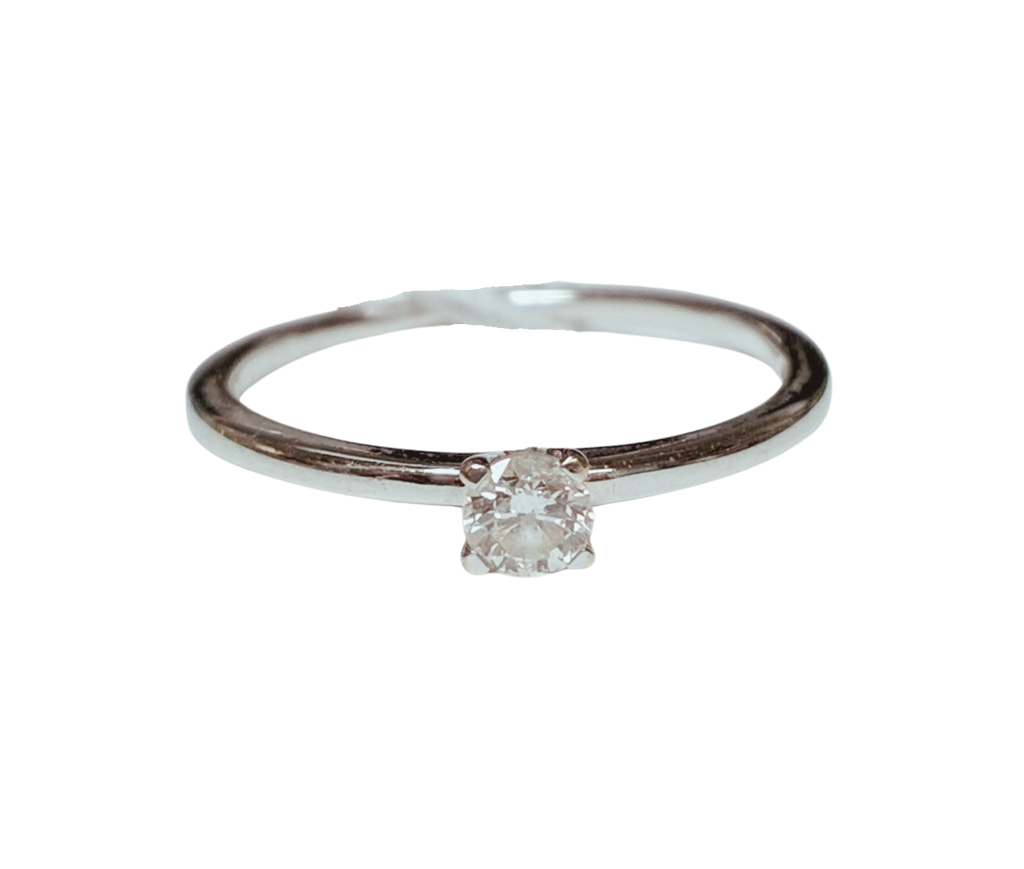 White Gold Diamond Ring 1GM
