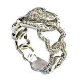 White Gold Diamond Heart Shape Ring