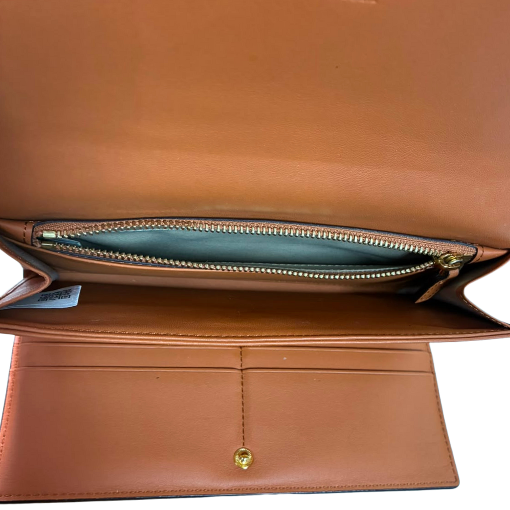 MCM Aren Large Logo Continental Flap Wallet